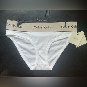 Calvin Klein Heritage Cotton Bikini White Women’s Underwear Size S